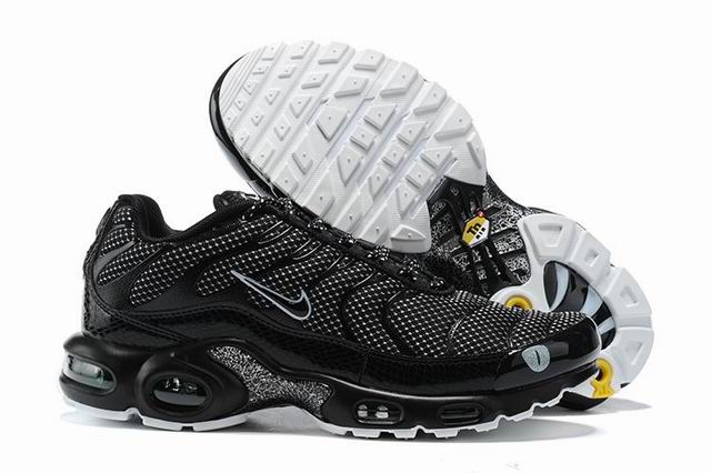 Nike Air Max Plus Tn Men's Running Shoes White Mix Black-30 - Click Image to Close